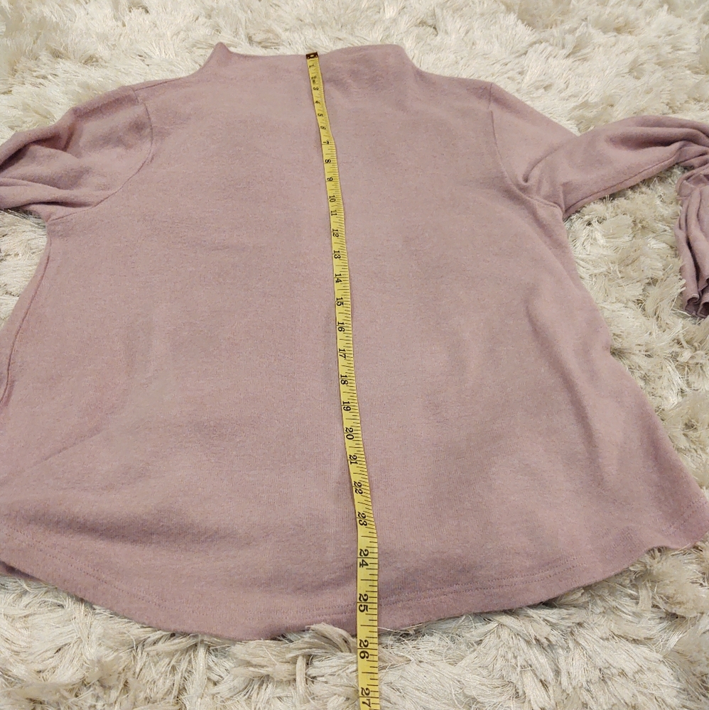 Bobeau Pleated Ruffle Sleeve Sweater S NWT - Picture 8 of 9